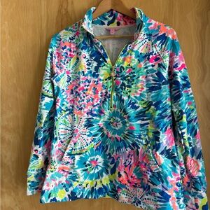 Lilly Pulitzer quarter-zip  Sweatshirt in Multi-dive in
